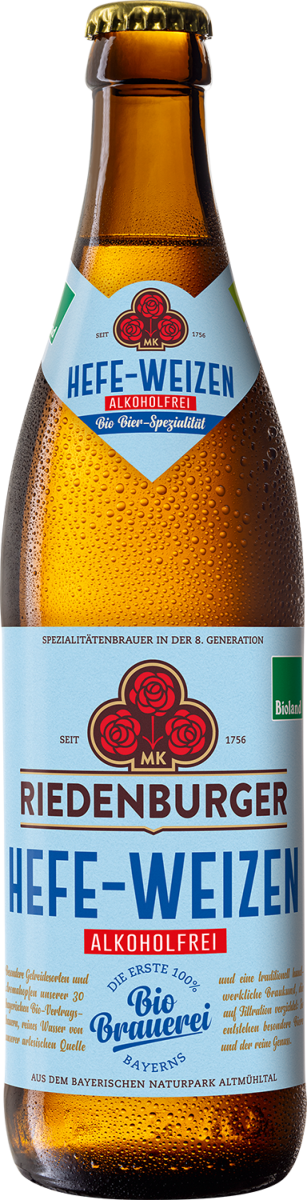 Riedenburger Hefeweizen alkoholfrei  0,5Ltr