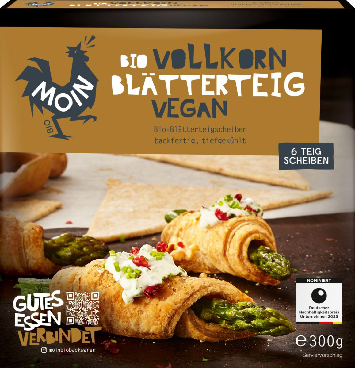 TK Blätterteig Vollkorn, vegan 6x50g