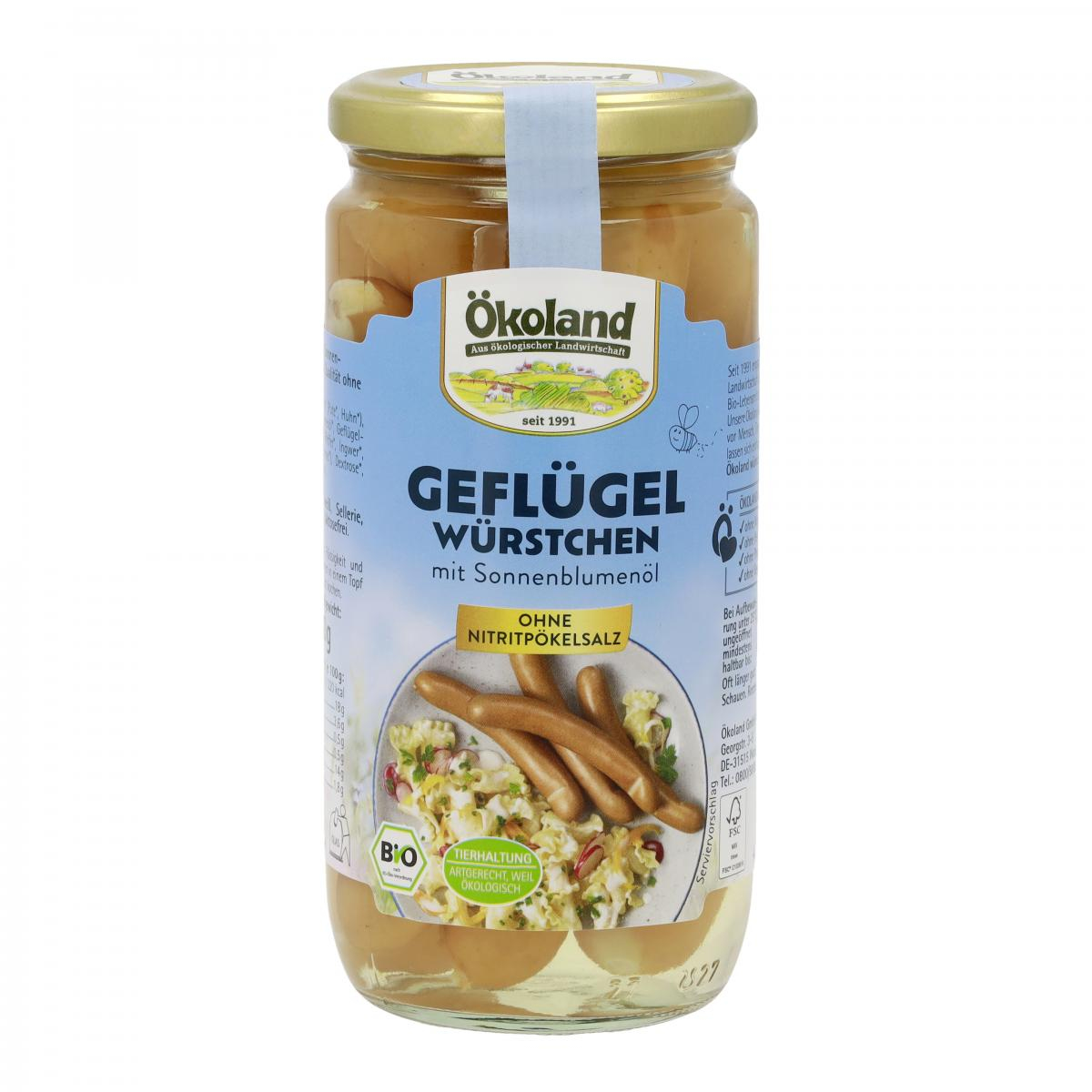ÖKL Geflügelwürstchen  180g im Glas