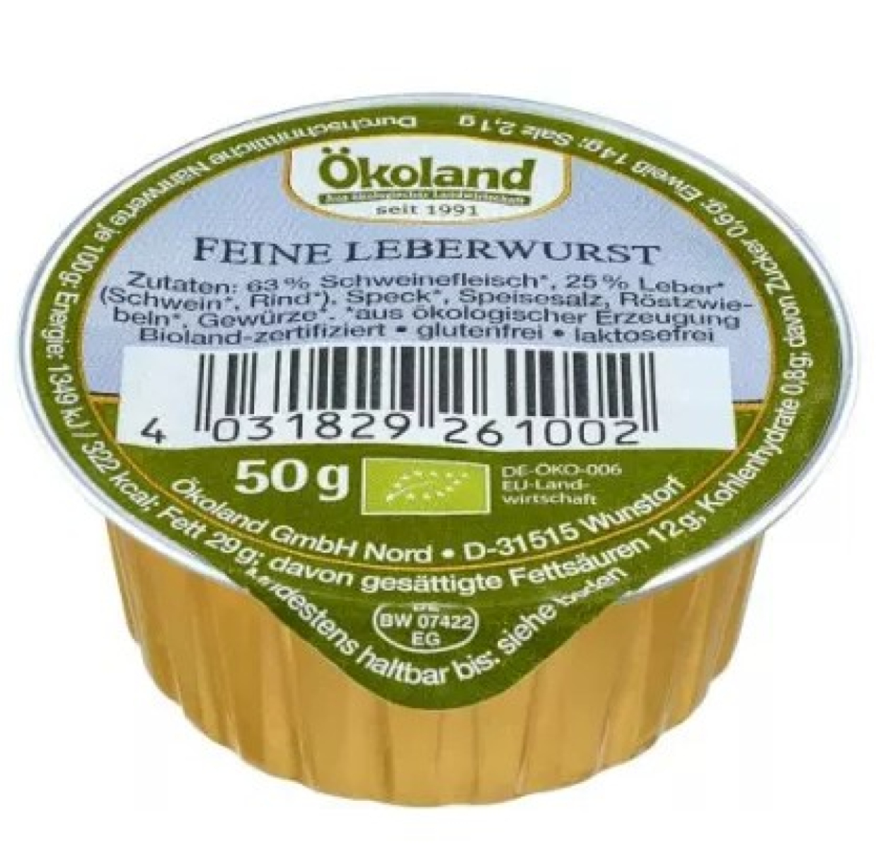 Ökl Feine Leberwurst  50g Dose