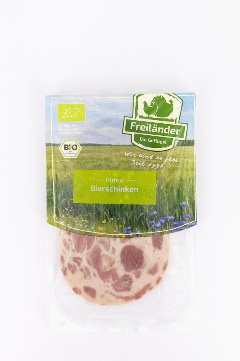 Puten-Bierschinken, Bio, frisch, 80g