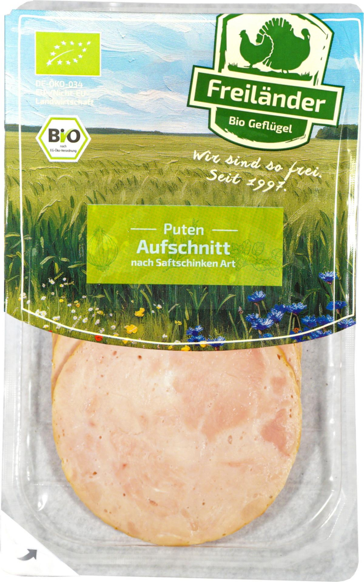 Puten-Aufschnitt, Saftschinkenart, 80g