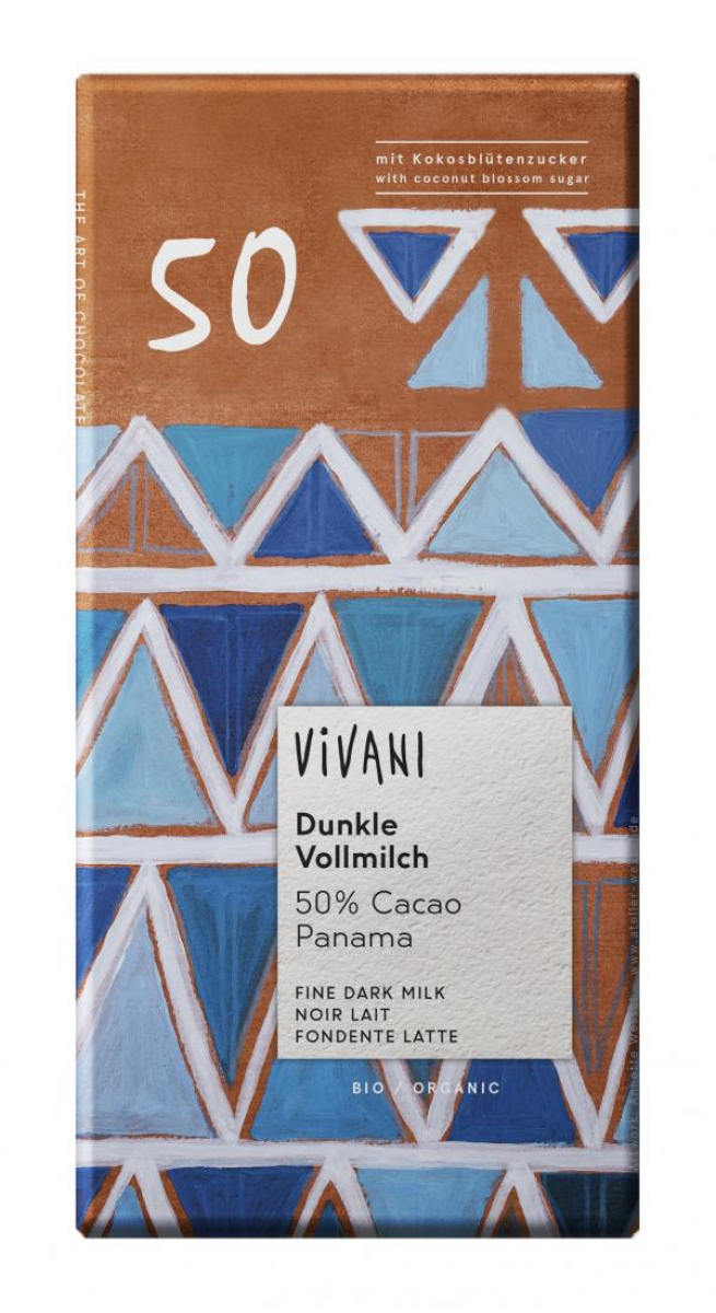 Dunkle Vollmilch Schokolade 50% Cacao