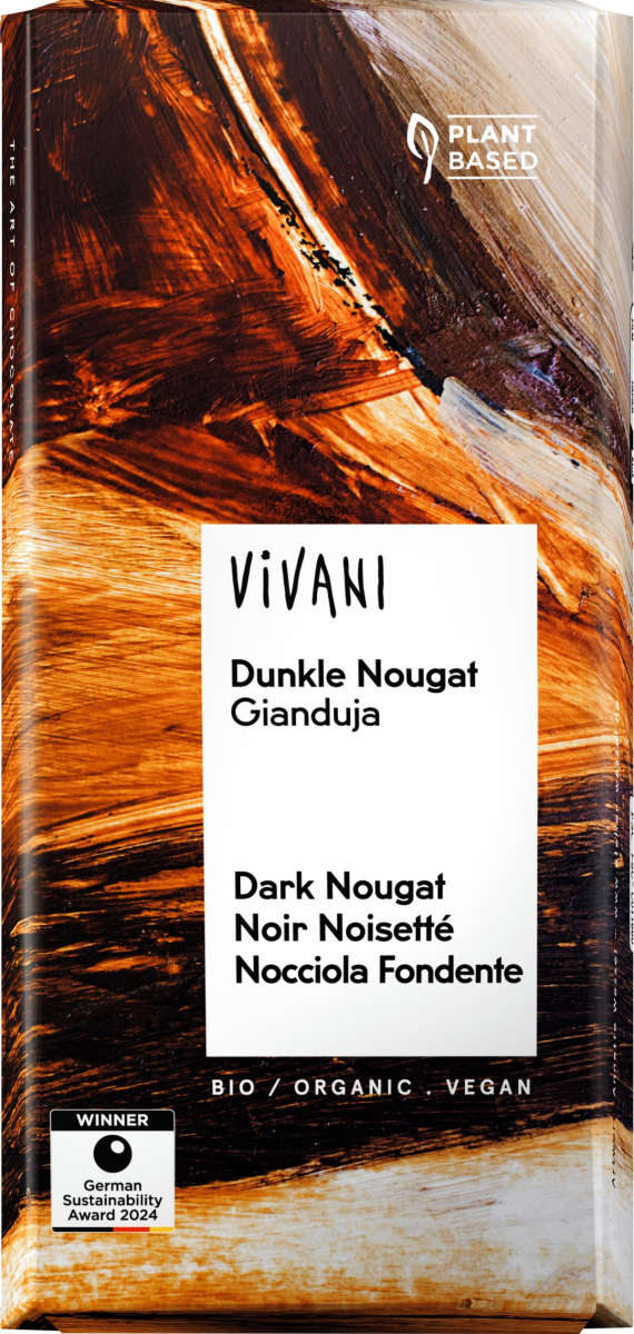 Dunkle Nougat  Schokolade 80g