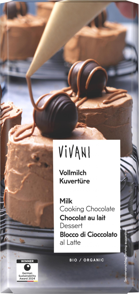 Kuvertüre Vollmilch 150g Tafel