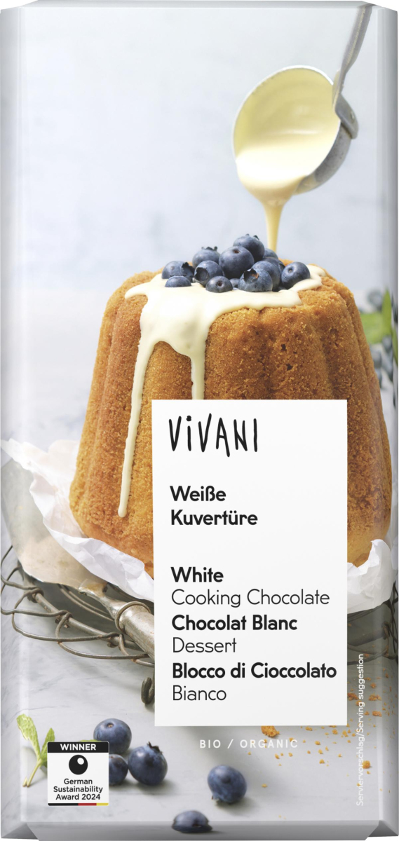 Kuvertüre, weiß 150g Tafel
