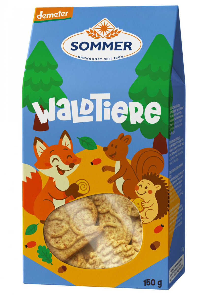 Dinkel Kinder Waldtiere Butterkekse 150g