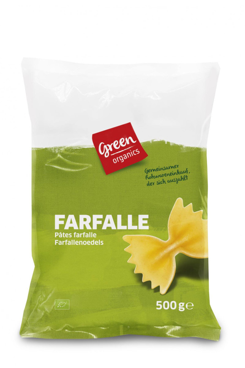 GREEN Farfalle, hell  500g