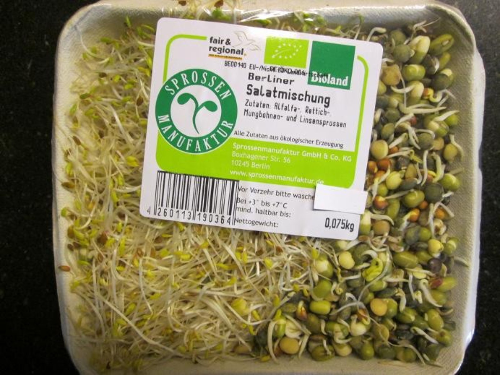 Salat-Mischung  Sprossen 100g