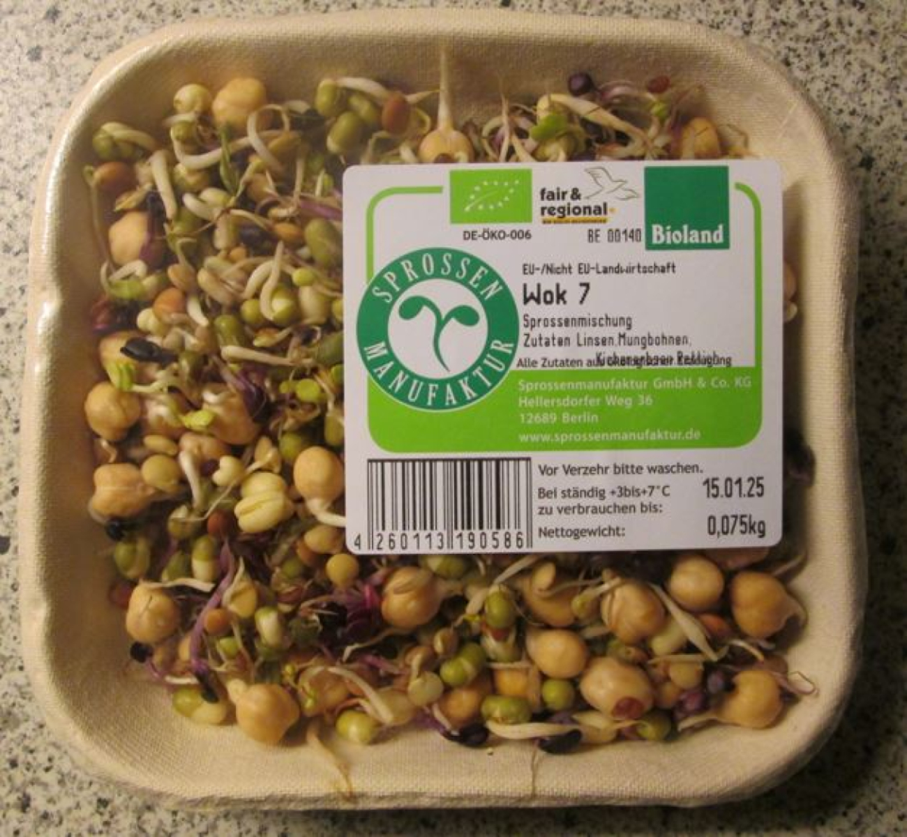 Wok-Mischung Sprossen 75g