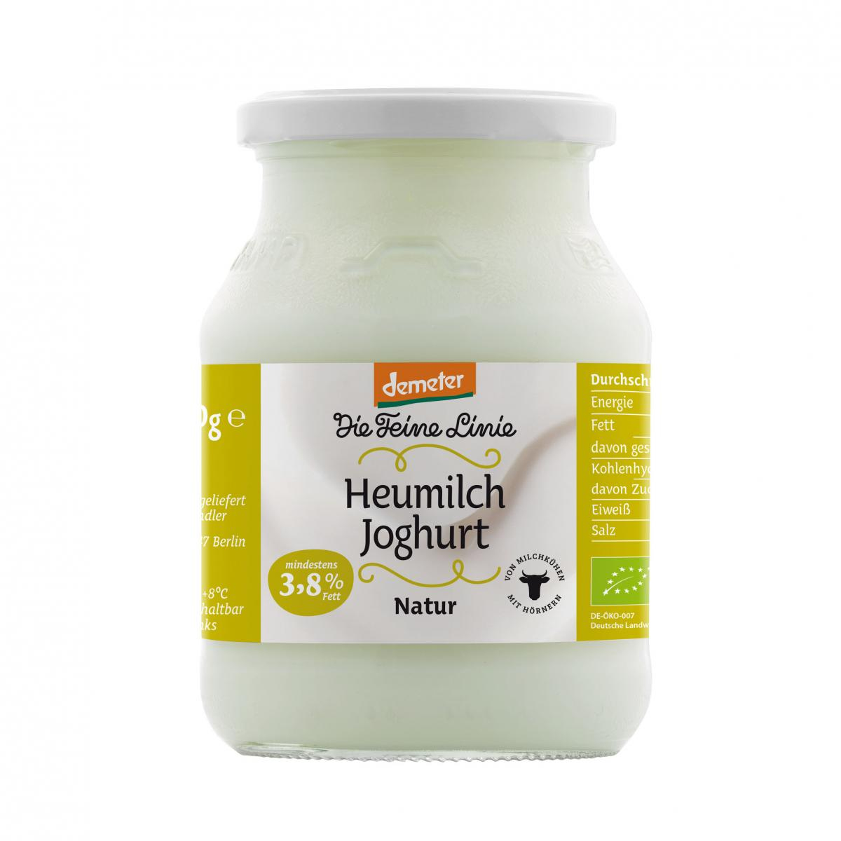 Bio-Heumilch-Joghurt, mind. 3,8% Fett "Die Feine Linie"