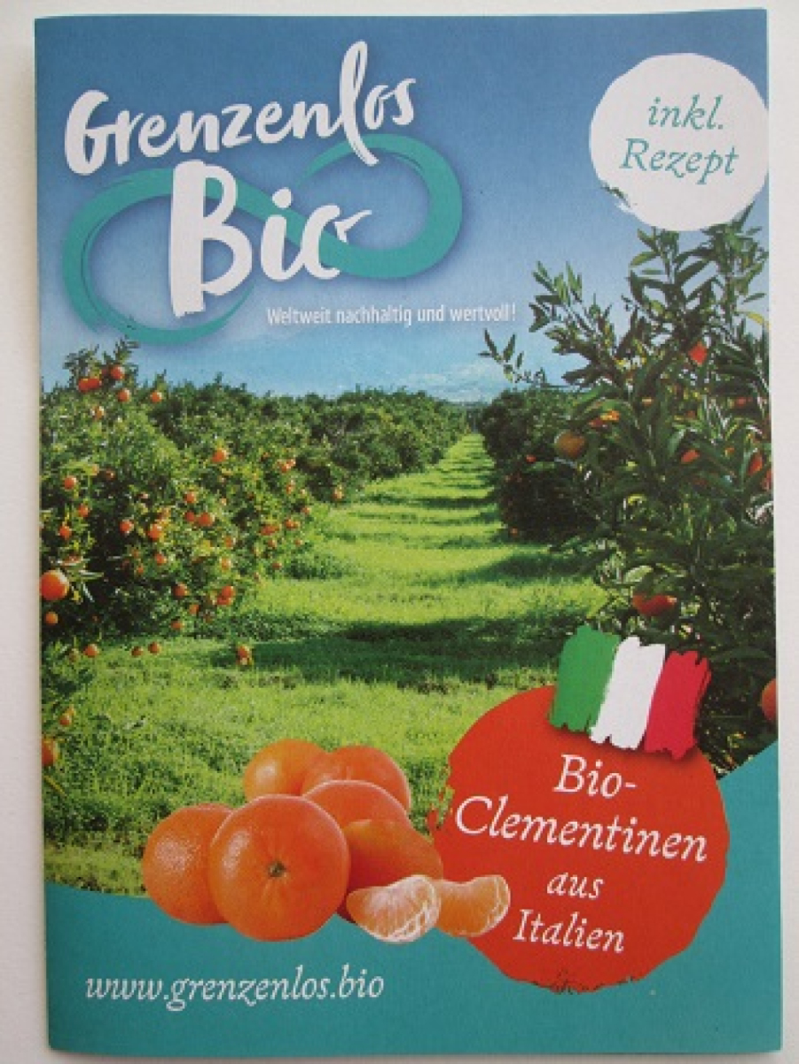Flyer "Bio Mandarinen aus Italien"