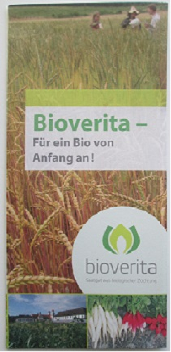 Flyer "Bioverita- Für ein Bio von Anfang an!"
