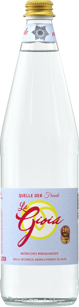 La Gioia Mineralwasser  ´Ohne´  1Ltr