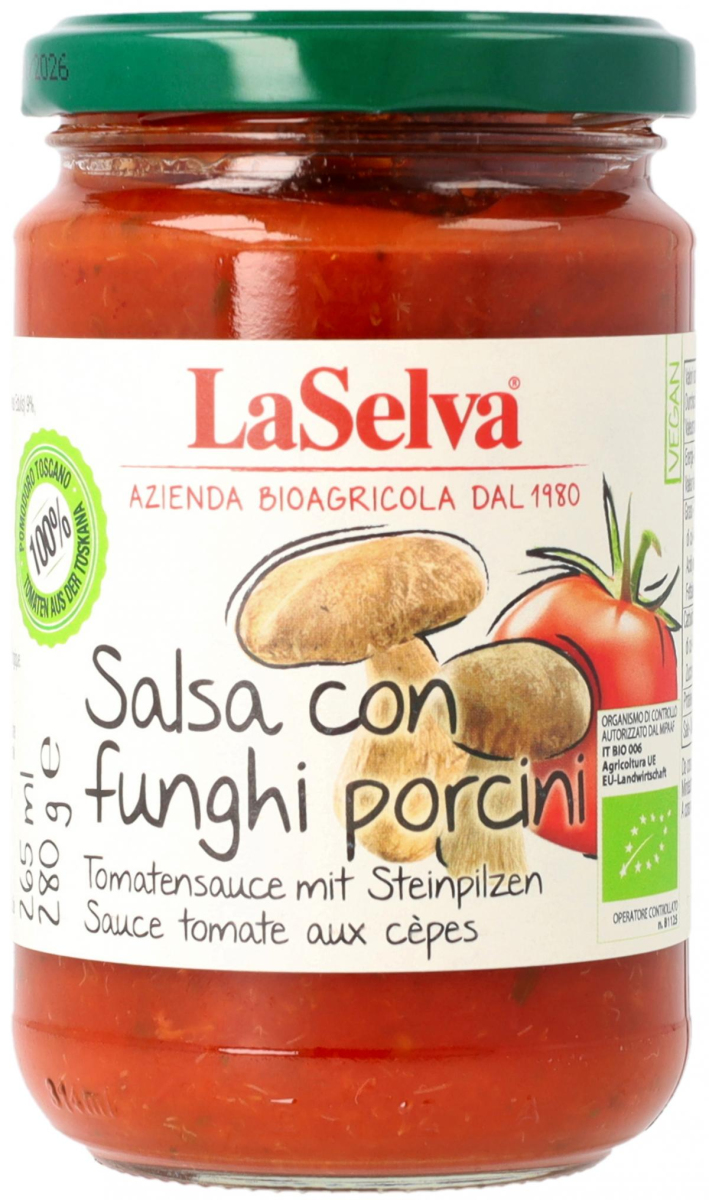 La Selva Tomatensauce mit Steinpilzen