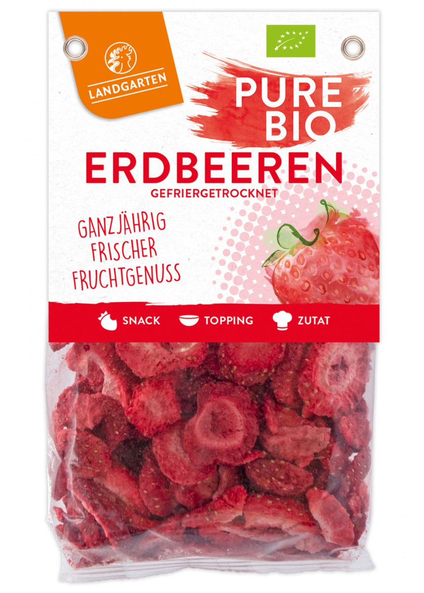Pure Erdbeeren, gefriergetrocknet  20g