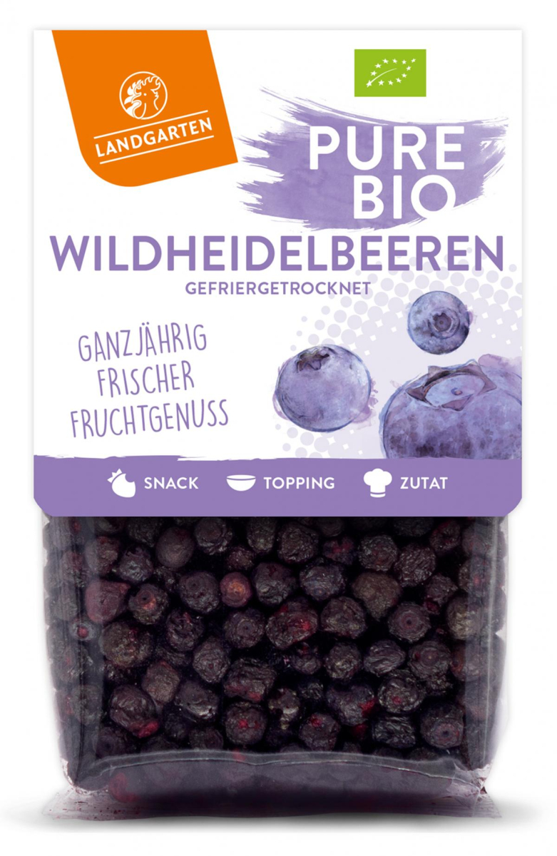 Pure Heidelbeeren, gefriergetrocknet  20g