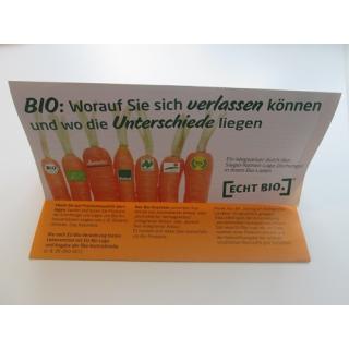 Flyer " Wegweiser durch die Bio-Logos"