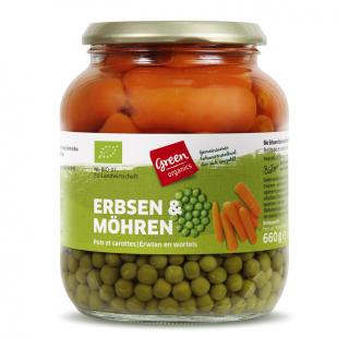 GREEN Erbsen mit Möhren  680g ATG 420g