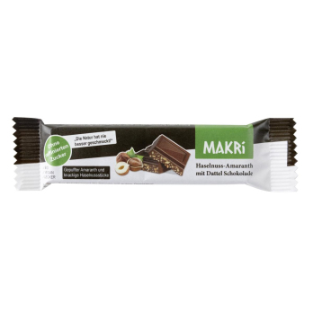 MAKRI Dattel Schokoriegel Haselnuss Amaranth  25g
