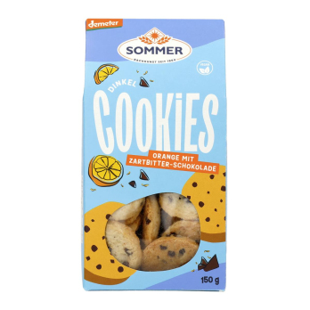 Dinkel Schoko-Orange Cookies, vegan