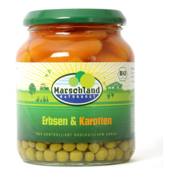 Bio Erbsen und Karotten 370ml ATG 220g