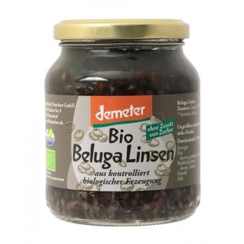 Beluga Linsen, Demeter  370ml ATG 230g