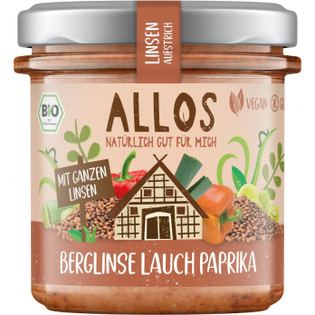 ALO Linsen Aufstrich Berglinse Lauch Paprika  140g