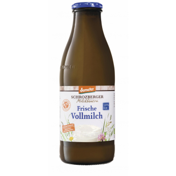 Demeter Vollmilch 3,8%, 1 Ltr