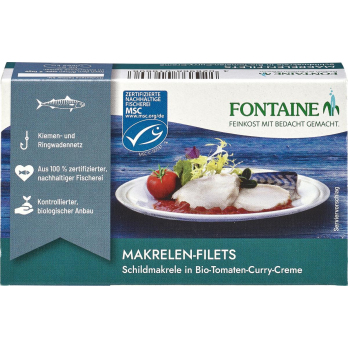 FON Makrelen in Bio Tomaten Curry Creme  125g