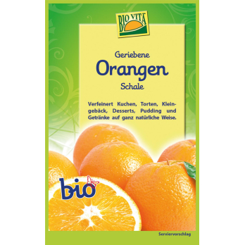 Geriebene Orangenschale bio