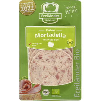 Puten-Mortadella mit Pistazien, frisch, 80g