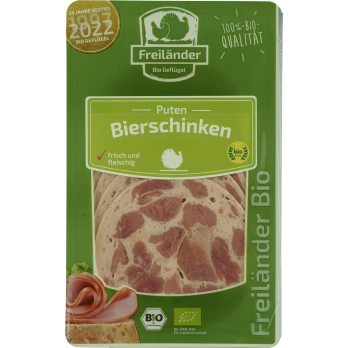 Puten-Bierschinken, Bio, frisch, 80g