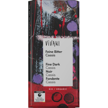 Feine Bitter Cassis Schokolade 100g