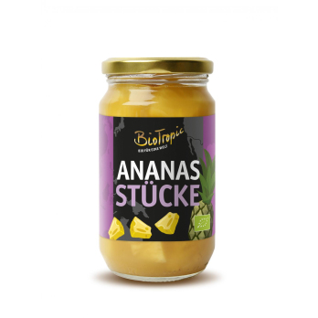 Ananasstücke in Ananassaft  370ml ATG 200g