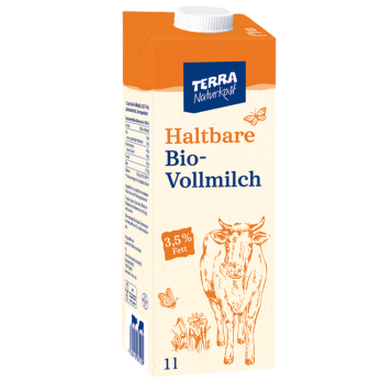 TERRA H-Milch Vollmilch, Karton 3,5%  1Ltr