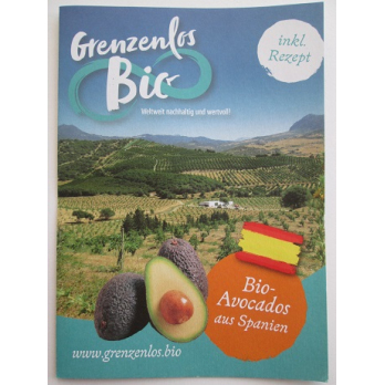 Flyer "Bio Avocados aus Spanien"